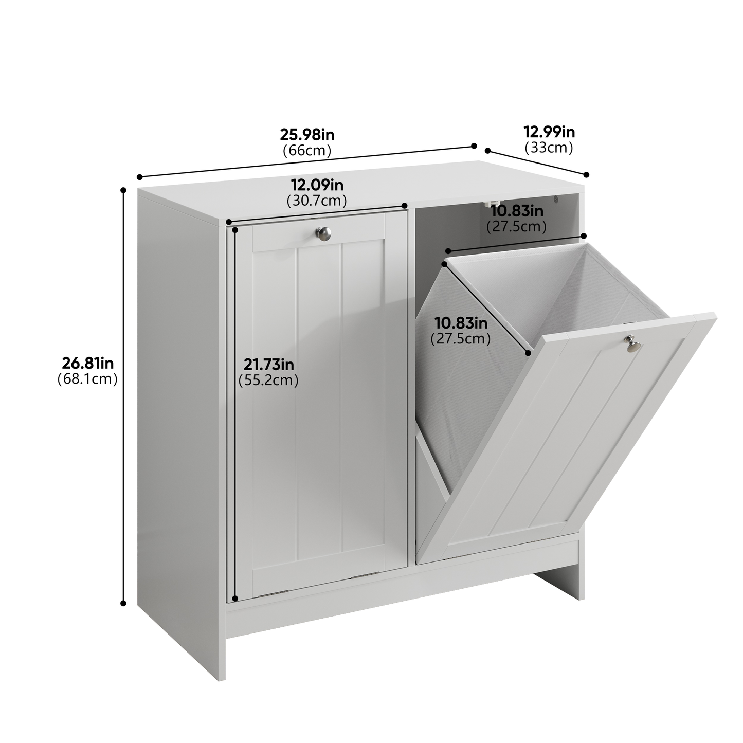 Semiocthome Laundry Hamper Cabinet