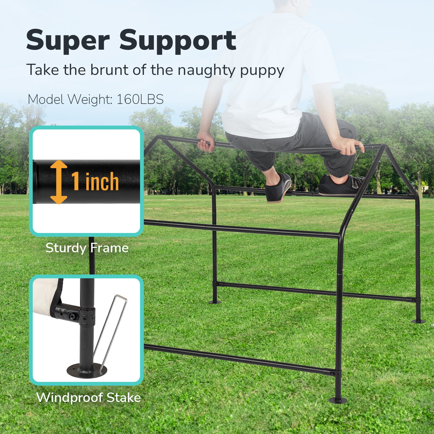 Smart FENDEE Pet Shade Shelter Tent for Large Medium Dogs,4'x4'x3' Outdoor Sun Rain Canopy Pet House