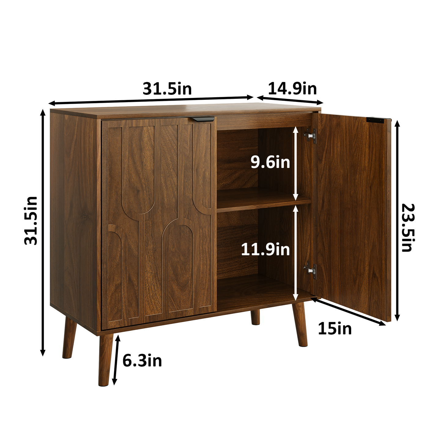 Semiocthome 32" Farmhouse Sideboard Buffet Cabinet