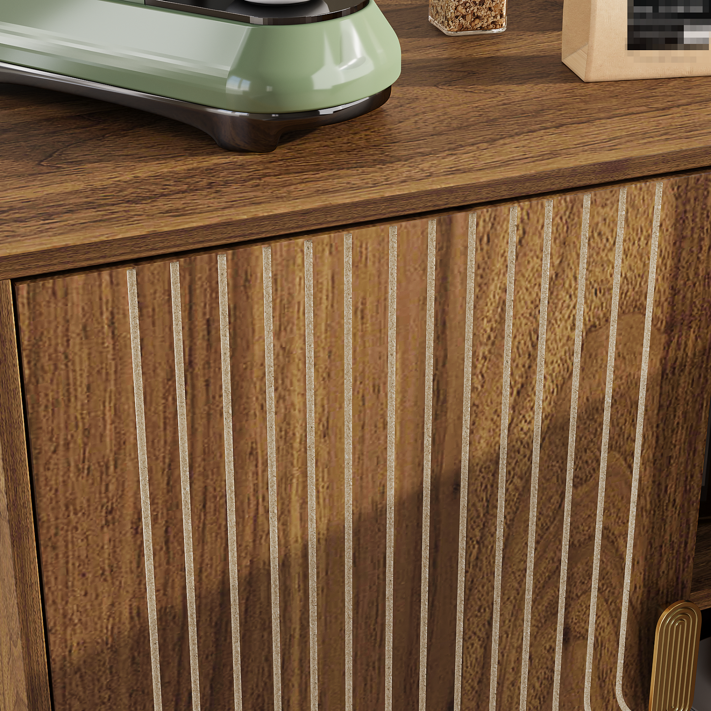 Algherohein Sideboards and Buffets Kitchen Cabinets,Modern Buffet Cabinet with Storage Shelf