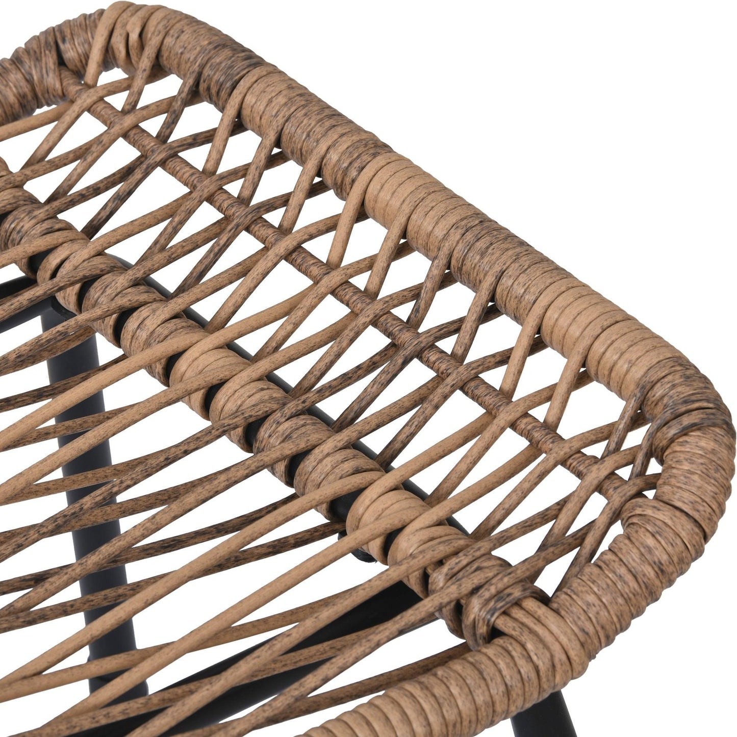 Outdoor Patio 5-Piece Rattan Conversation Set