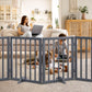 Semiocthome Ultra Wide Foldable Pet Gate for Doorway,Freestanding Dog Gates for Stairs