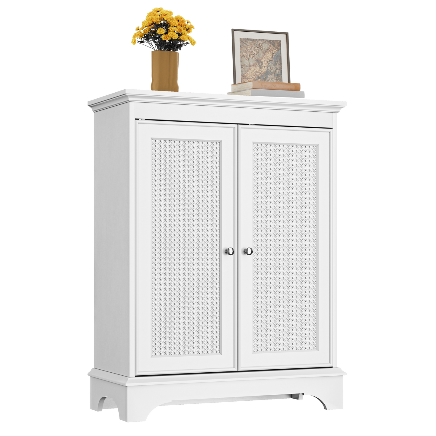 Semiocthome White Bathroom Storage Cabinet