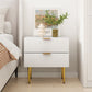 Algherohein Night Stands for Bedroom with Wave Pattern