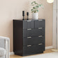 Algherohein Small Dresser with Drawer, Dressers for Bedroom,Fluted Design