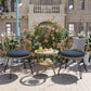 Algherohein Outdoor Patio Table and Chairs,Rattan Patio Furniture Sets