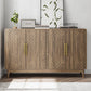 Semiocthome Sideboard Buffet Cabinet with 4 Door and Adjustable Shelf for Kitchen