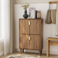 Algherohein Wood Shoe Storage Cabinet for Entryway,Shoe Rack Organizer with Flip Drawers
