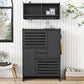 Algherohein Multi-Functional Shoe Cabinet Set with Flip Drawers and Storage Cabinet