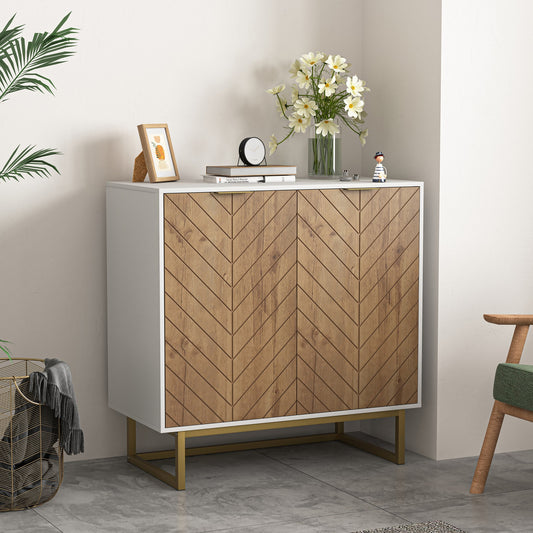 Algherohein Modern Storage Cabinets with Doors and Shelf,Kitchen Sideboard Buffet Cabinet