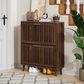 Smuxee Modern Shoe Cabinet with Closet Storage Flip Drawers,Shoe Storage Cabinet for Entryway,Walnut