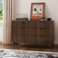 Semiocthome Dresser with Fluted Panel, Chest of Drawers for Bedroom, Walnut