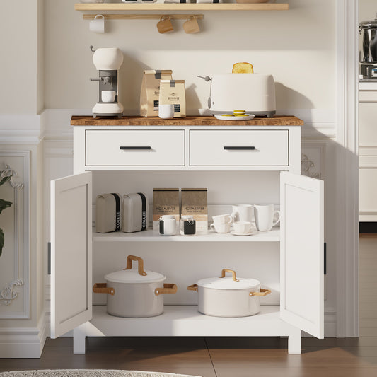 Algherohein Kitchen Sideboards and Buffet Cabinet with Storage,Storage Cabinets with 2 Drawer