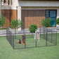Smart FENDEE Dog Playpen Heavy Duty Pet Fence Metal Exercise Pens Outdoor