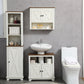 Smuxee Farmhouse Bathroom Vanity with Sink,Bathroom Storage Cabinet with Doors and Shelves,White