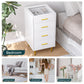 Algherohein Modern 4 Drawer Dresser for Bedroom with Velvet Lattice,Jewelry Display