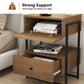 Semiocthome Nightstand Set of 2 with Charging Station and 2 Drawer,Bedside Table for Bedroom