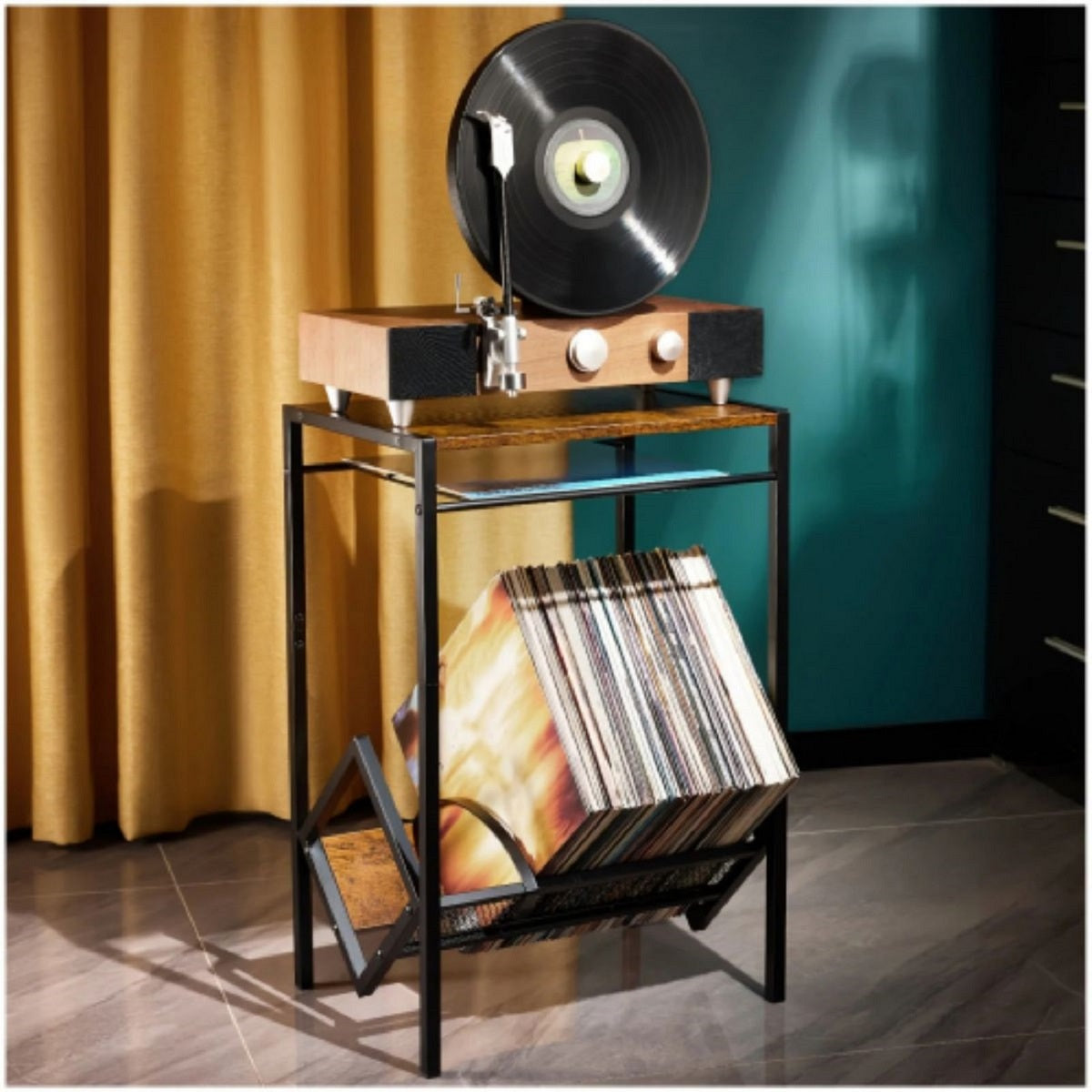 Smuxee Retro Record Player Stand