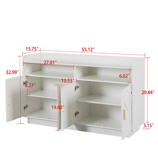 Algherohein Dressers for Bedroom,Storage Cabinets with Doors and Shelves