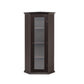 Smuxee Bathroom Corner Cabinet with 3 Shelf,Toilet Small Storage Cabinet with Glass Doors