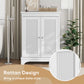 Semiocthome White Bathroom Storage Cabinet