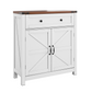 Smuxee Farmhouse Kitchen Sideboard Cabinet,Accent Cabinet with Drawer and Adjustable Shelf