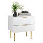 Smuxee Wood Fluted Nightstand