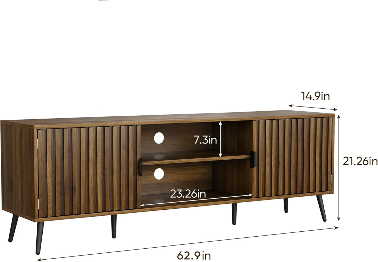 Smart FENDEE Mid Century TV Stands with Storage
