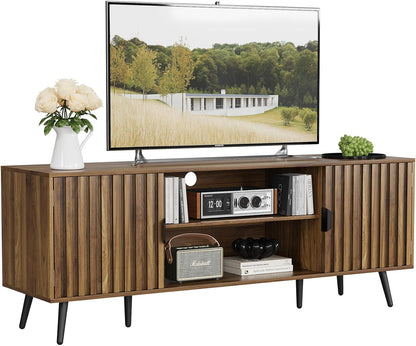 Smart FENDEE Mid Century TV Stands with Storage