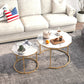 Smart FENDEE Modern Wood Nesting Coffee Table