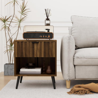 Semiocthome Mid Century Nightstand with Drawer