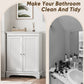 Semiocthome White Bathroom Storage Cabinet