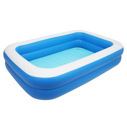 Semiocthome 102" x 70" x 22" Inflatable Swimming Pool - Wall Thickness 0.3mm Blue