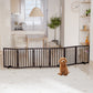 Semiocthome Ultra Wide Foldable Pet Gate for Doorway,Freestanding Dog Gates for Stairs