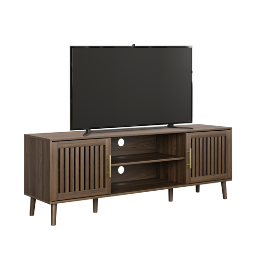Semiocthome 63" TV Stand with 2 Grille Door