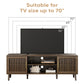 Semiocthome 63" TV Stand with 2 Grille Door
