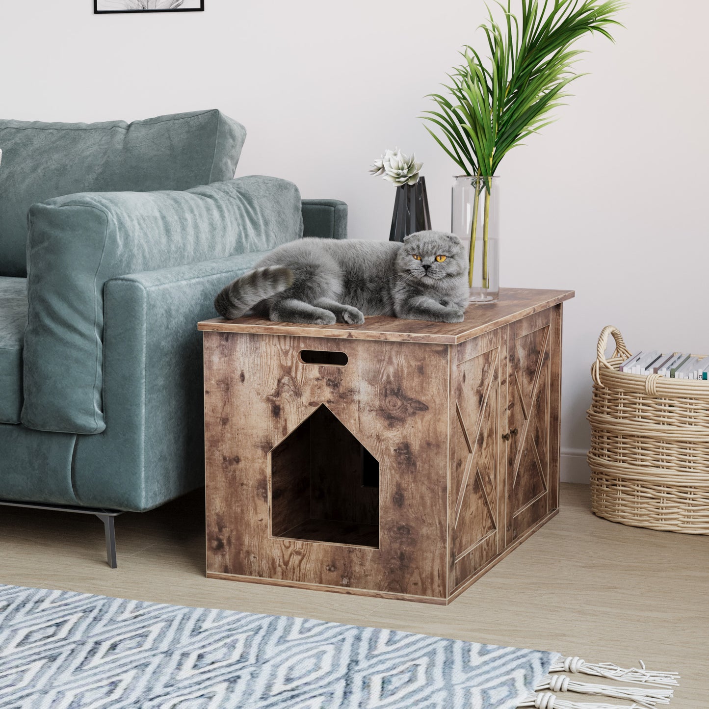 Eco Cat Litter Box Enclosure Modern Cat Furniture