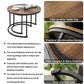 Smart FENDEE Modern Wood Nesting Coffee Table