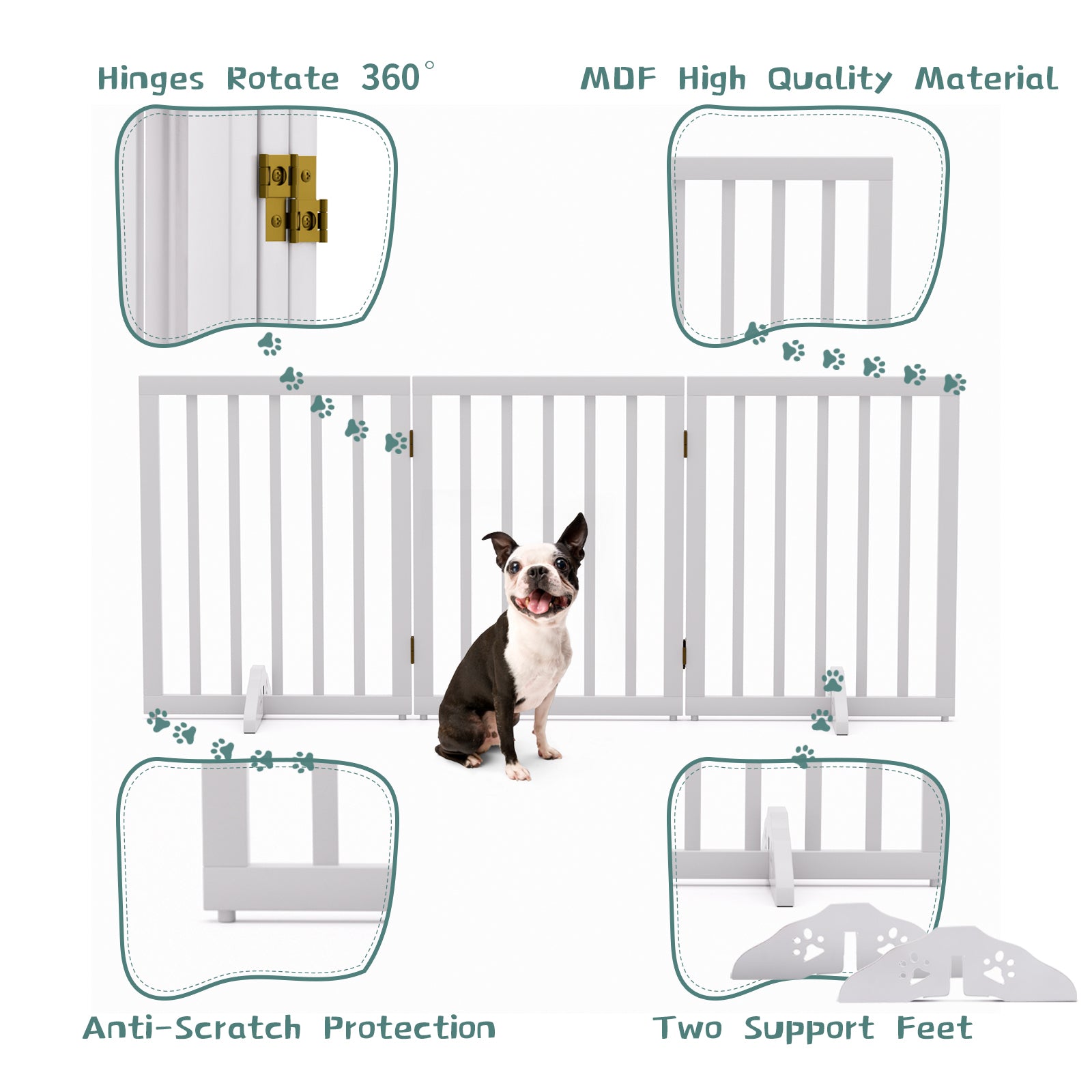 Dog gates that outlet open