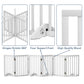 Smart FENDEE Wooden Dog Gate Foldable Pet Gate