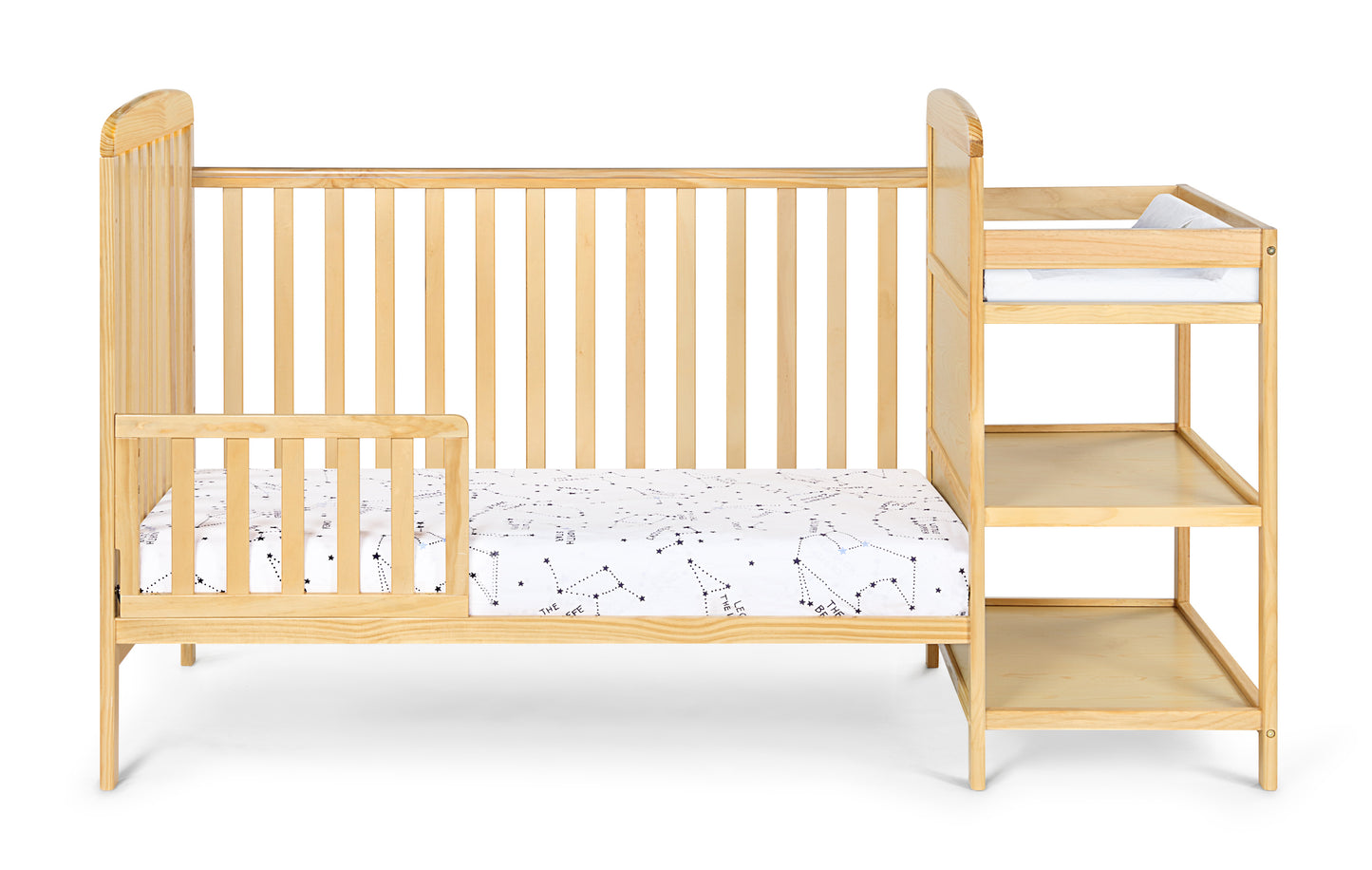 Ramsey 3-in-1 Convertible Crib and Changer Combo Natural