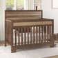 Semiocthome Certified Baby Safe Crib, Pine Solid Wood, Non-Toxic Finish, Brown