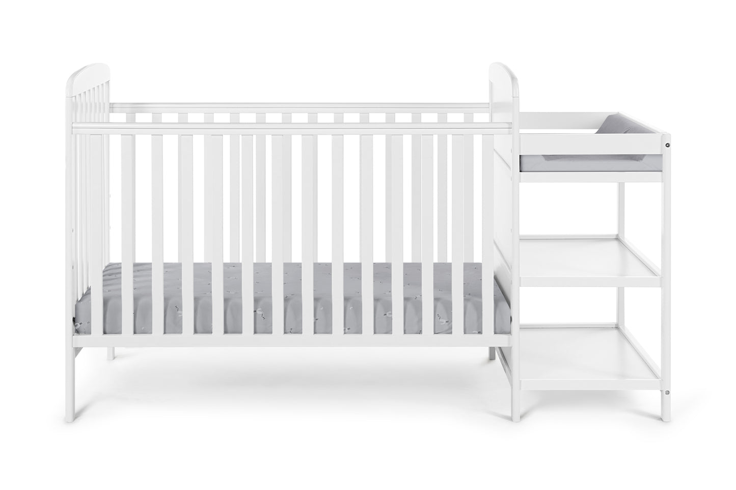 Ramsey 3-in-1 Convertible Crib and Changer Combo White