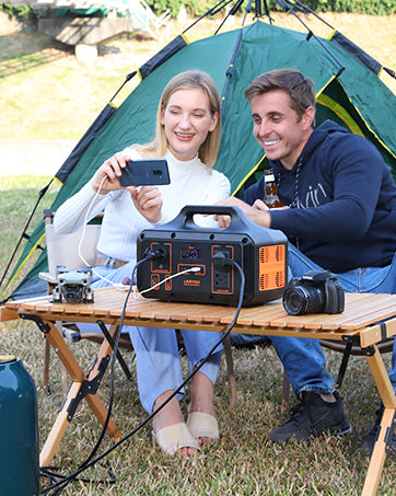 Portable Power Station Jaryou S1000P-S,1021Wh Solar Generator(Peak 2000W),276000 mAh Ternary Lithium Battery,With 2x110V/1000W AC Outlets,240W DC Input, PD100W Port For Outdoor Camping,Home Emergency