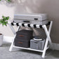 Smuxee Folding Suitcase Stand with Storage Shelf