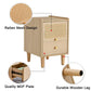Modern simple storage cabinet MDF Board bedside cabinet rattan bedside cabinet Small household furniture bedside table