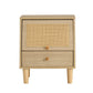 Modern simple storage cabinet bedside cabinet rattan bedside cabinet Small household furniture bedside table